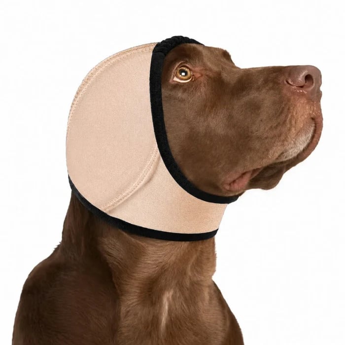 🐶 Dog Calming Ear Wrap – 49% OFF | 5 Colors, S–L