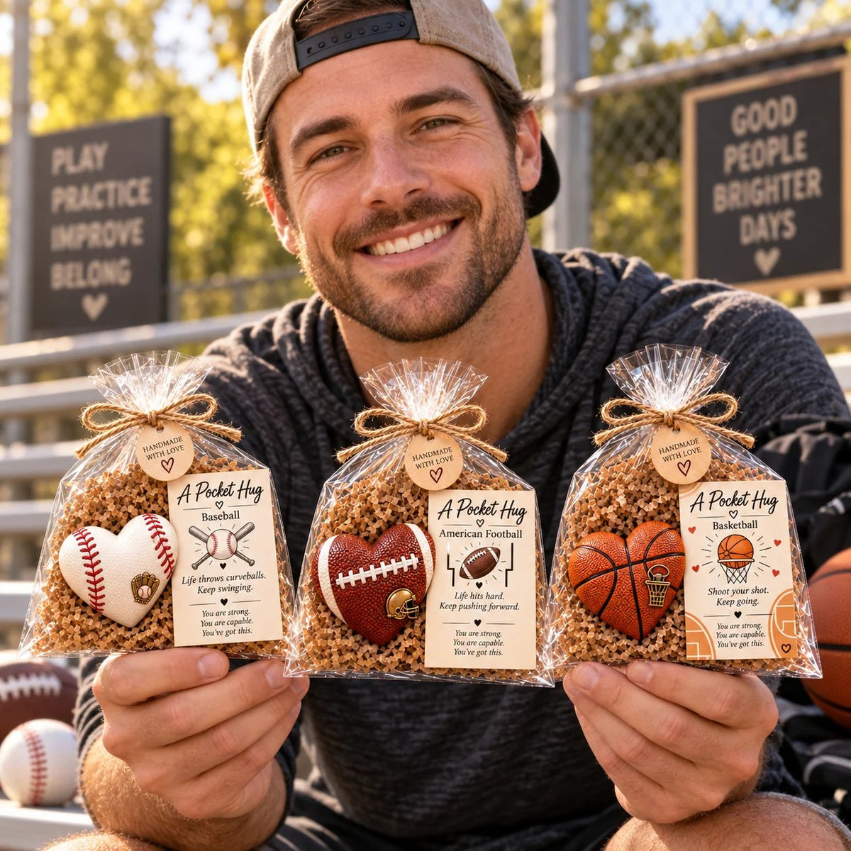 π Sports Pocket Hug β Inspirational Keepsake Gift for Athletes & Sports Lovers β€οΈ