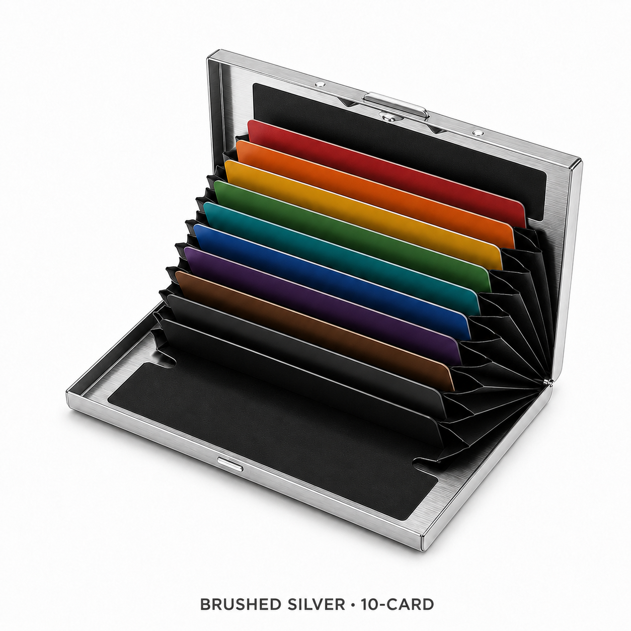 RFID-Blocking Stainless Steel Card Wallet β Organized, Secure & Pocket-Ready π