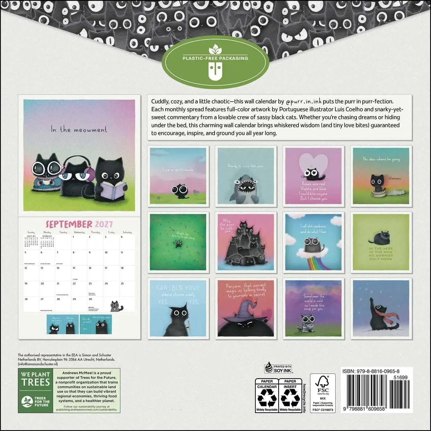 A Year of Purrs 2027 Wall Calendar