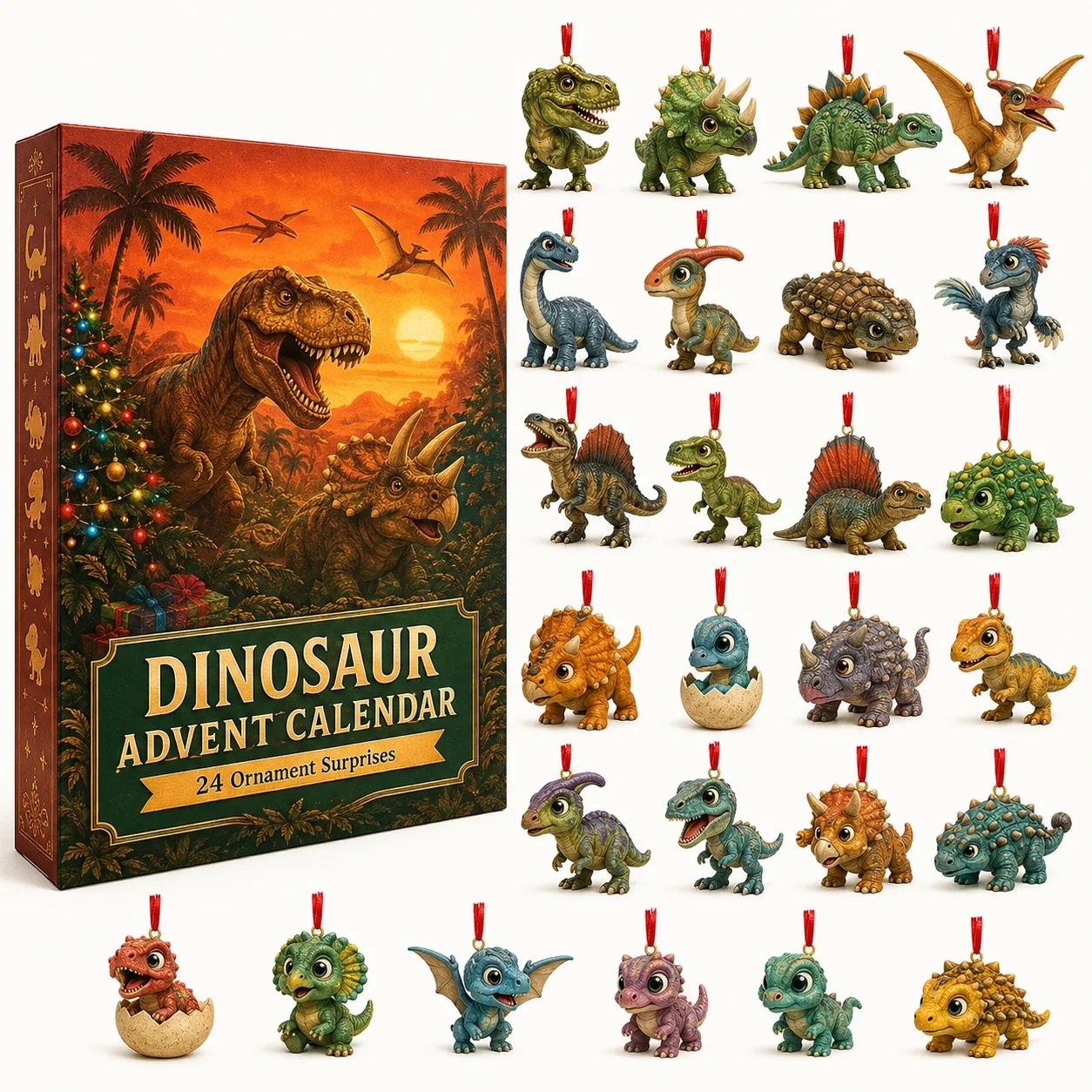 ๐ฆDinosaur Advent Calendar, 24โDay Christmas Countdown Calendar