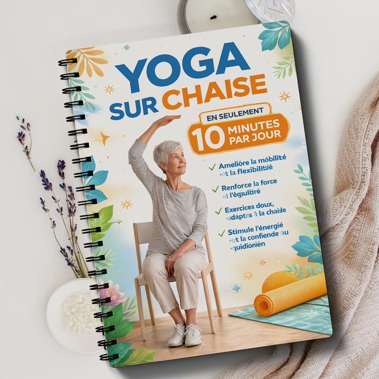 The Complete Guide to Chair Yoga for Seniors Over 60: 40+ Low-Impact Easy Exercises to Restore Strength, Mobility, Balance, and Lose Weight