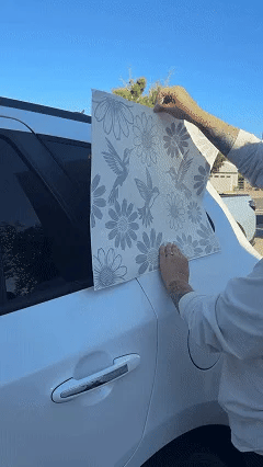 🐦Hummingbirds and Sunflowers Full Coverage Car Window Decal🌻
