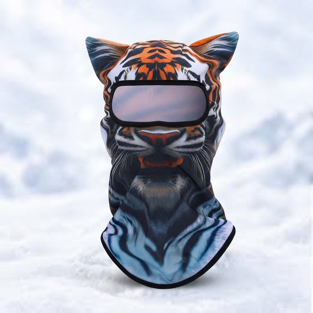 ๐ฅ3D Cat Ski Mask with Ears โ Funny Windproof Balaclava for Skiing & Festivals