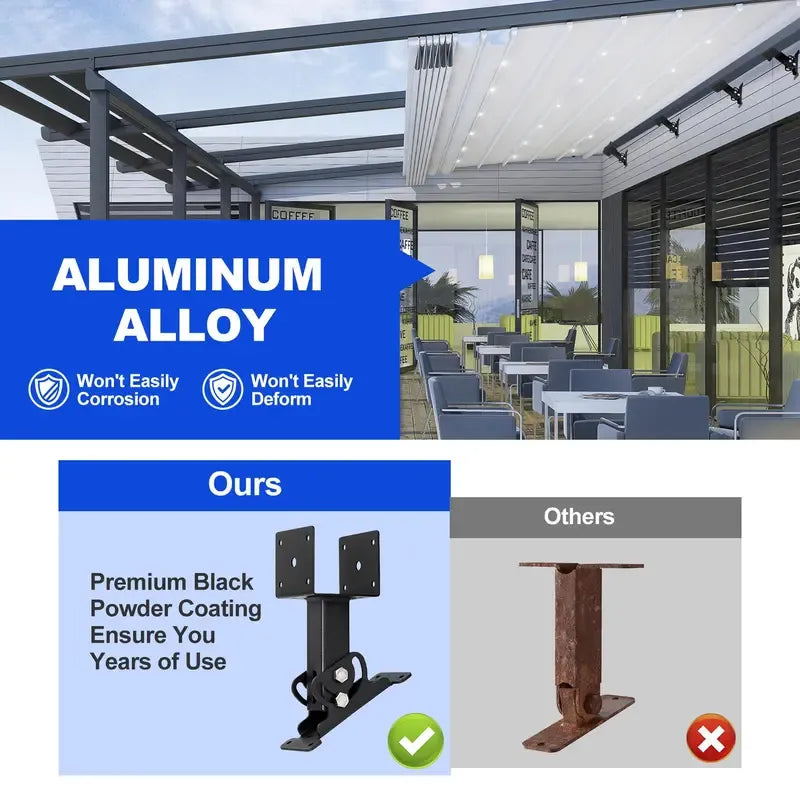 Adjustable Angle Pergola Roof Riser Brackets ๐๏ธ