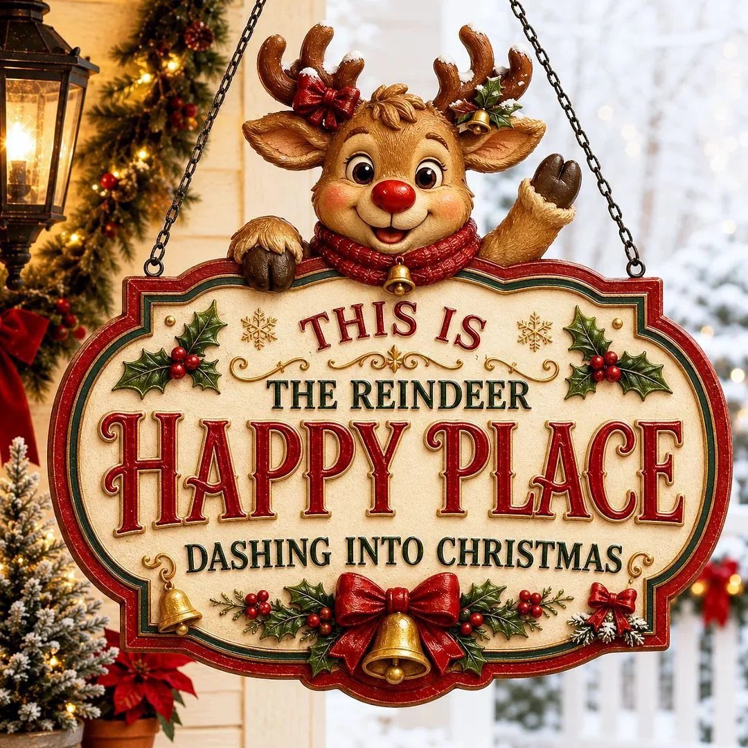 ⏳ Last Day 49% OFF – 🎄Christmas Character Wooden Hanging Sign Collection | 8 Festive Designs in 7.9 or 11.8 in with Vintage-Inspired Artwork, Layered Holiday Details & Hanging Design ✨