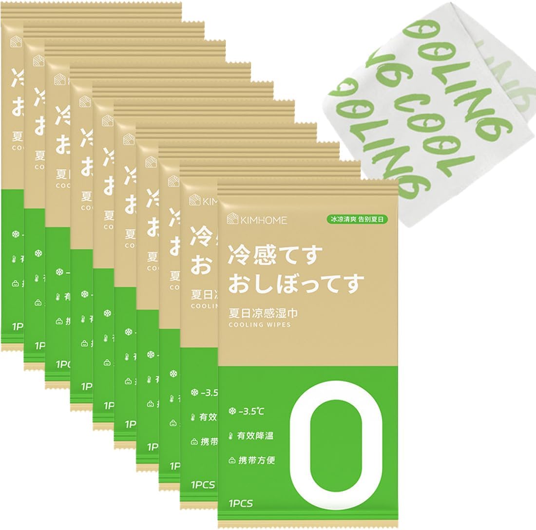 10-Pack Instant Cooling Towels – Individually Wrapped