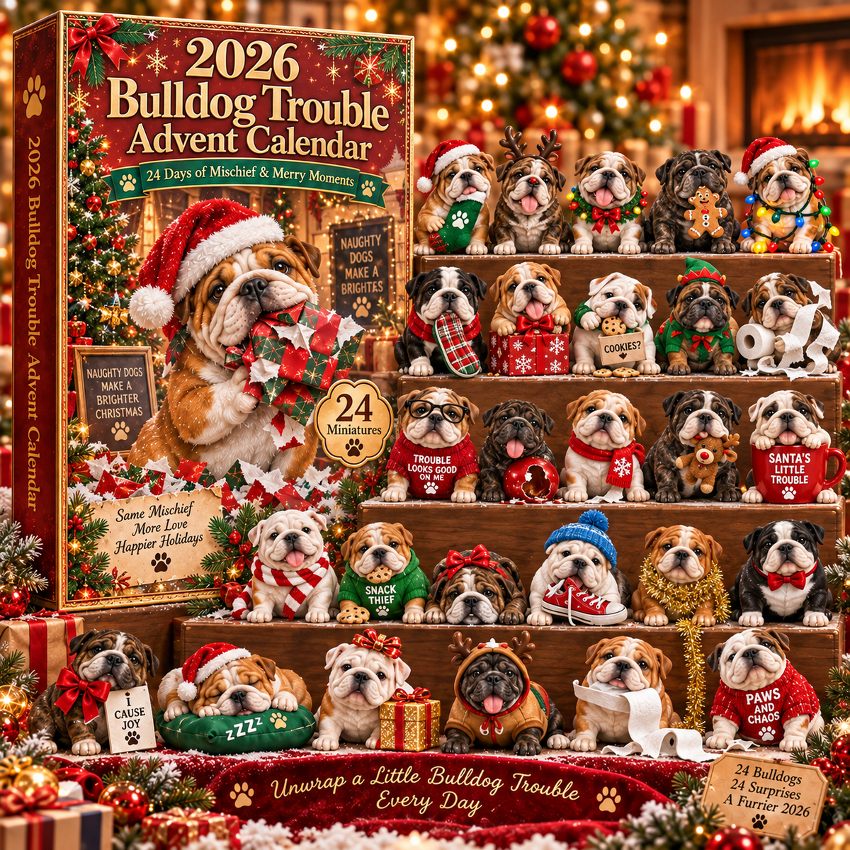 2026 Bulldog Trouble Advent Calendar πΆπ β 24 Days of Bulldog Mischief