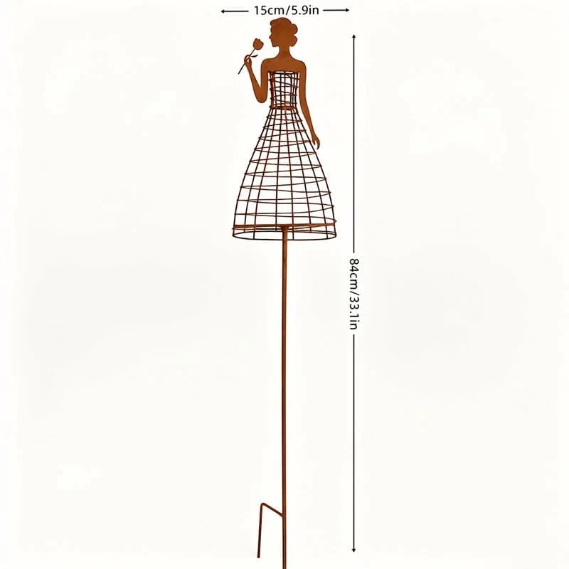 🌹👗 Living Floral Lady Garden Trellis – Sculptural Climbing Frame for Roses & Vines