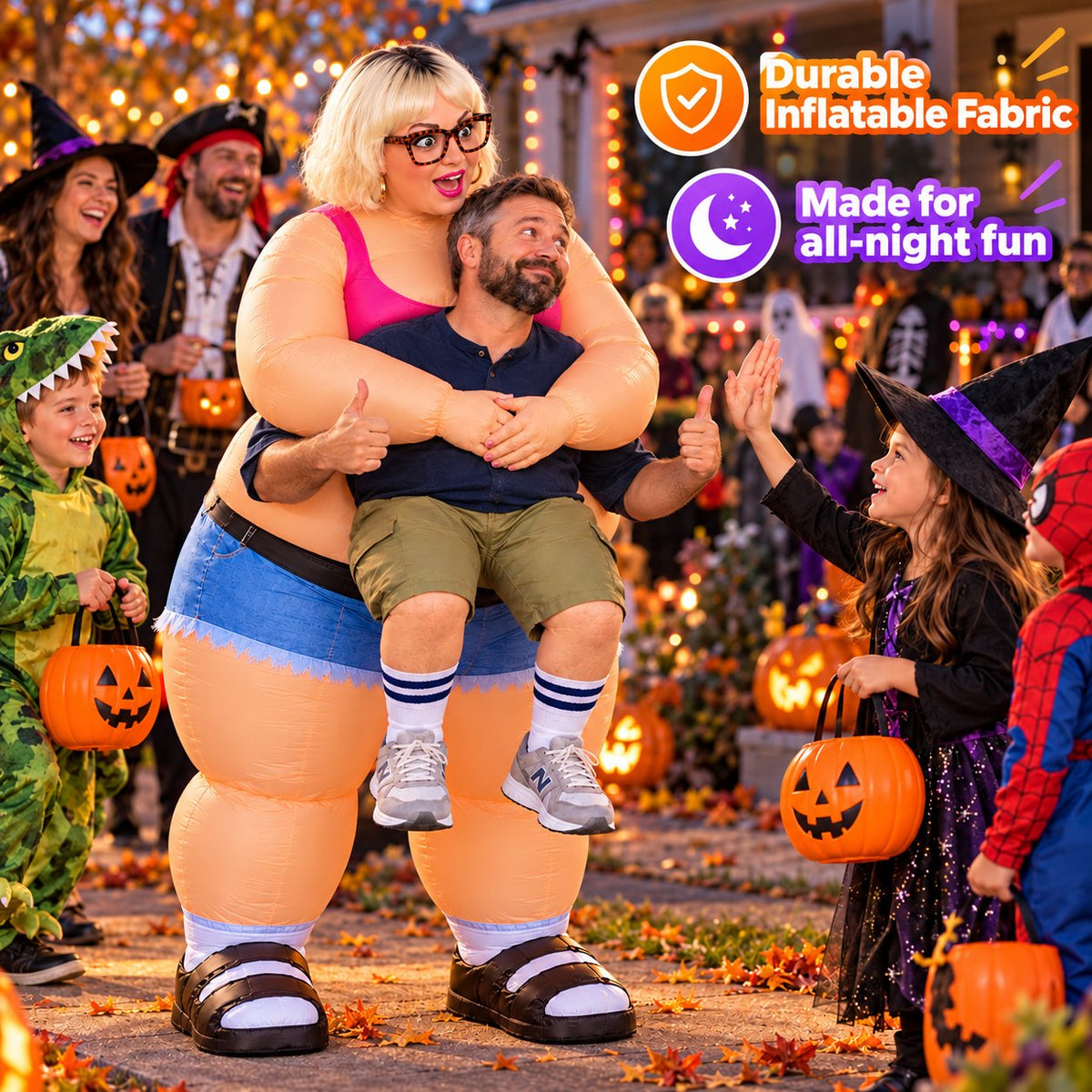 ✨Trompe-l'oeil Carry-Me Inflatable Outfit Ideal for Halloween Parties & Festival Stage Shows
