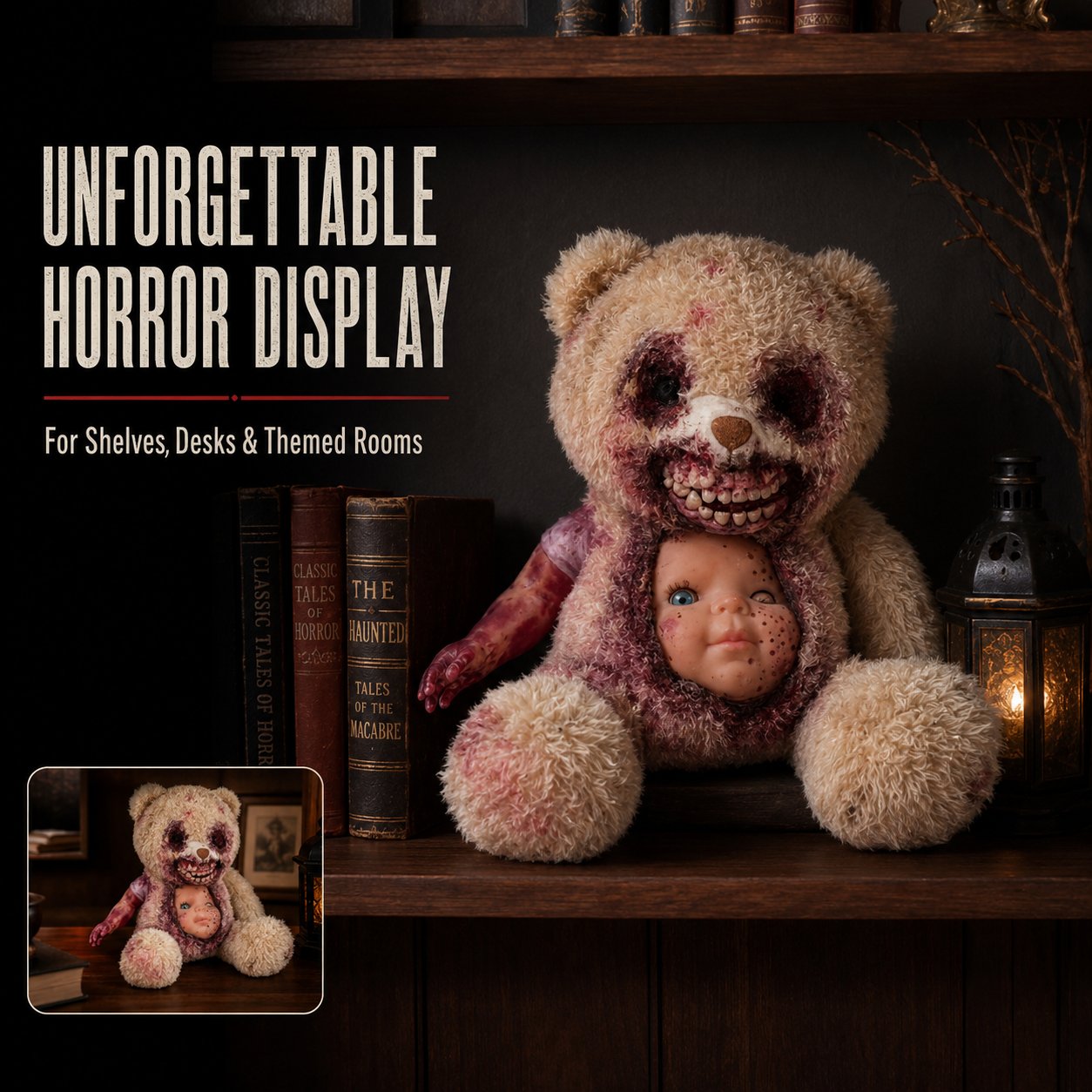 Creepy Reveal Horror Teddy Bear 🧸