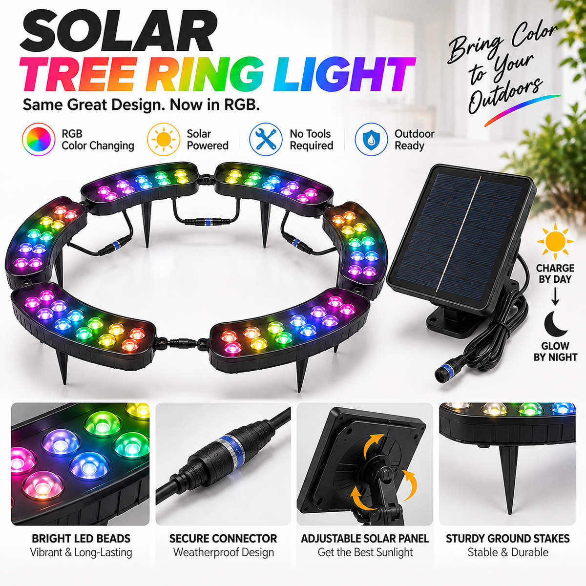π³οΈβπ One Tree. Endless Colors. β Solar RGB Landscape Ring Light