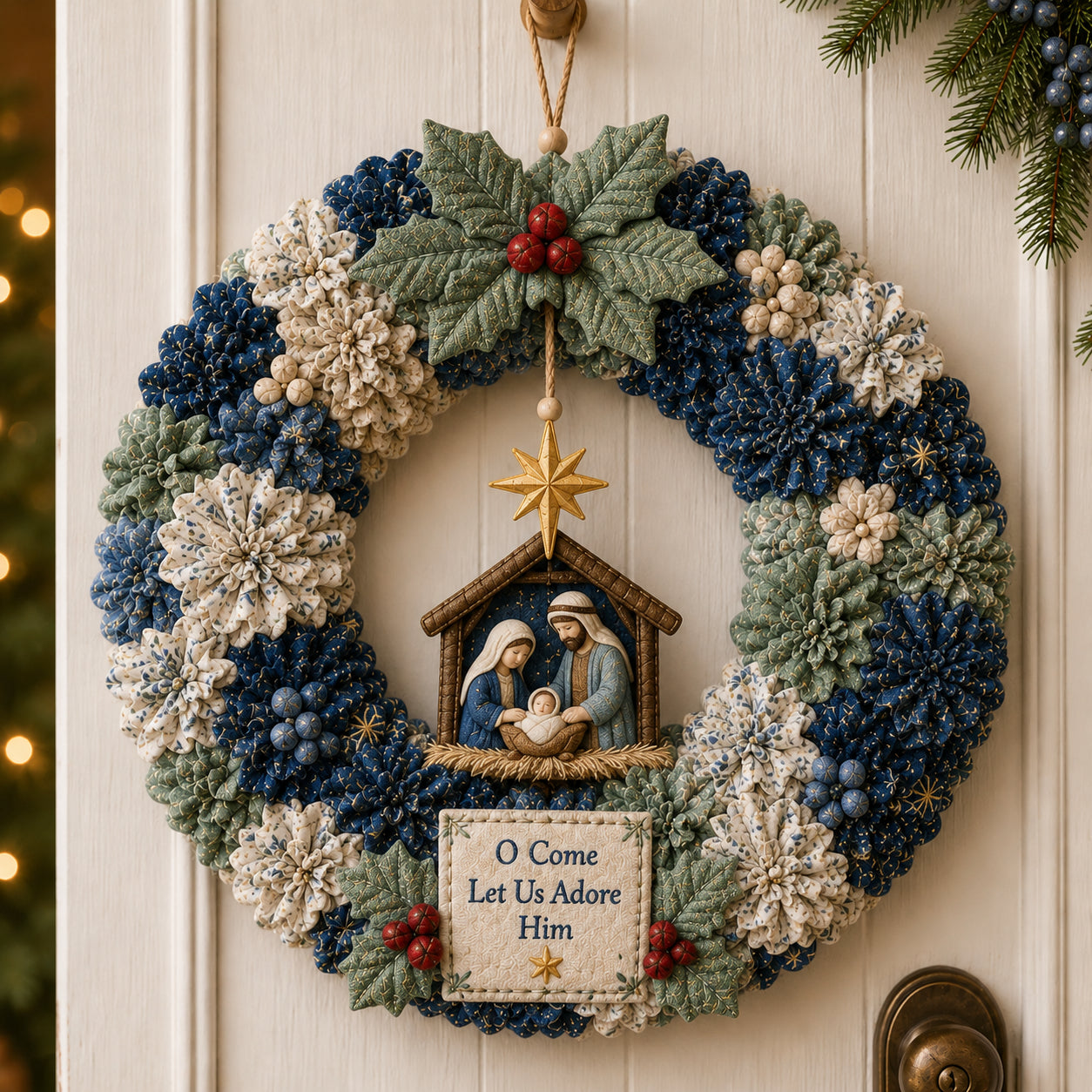 π₯49% Off Last Dayπ 3D Fabric Poke Wreath DIY Kit