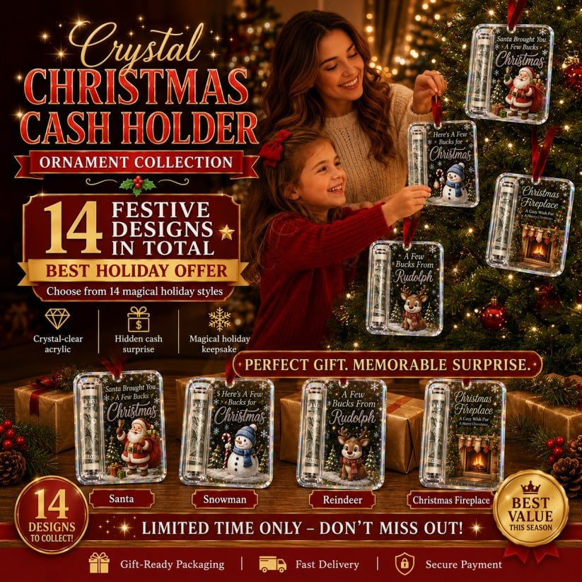 🔥Only $9.99 Last Day Promotion!🎄Christmas Cash Gift Ornament- Make Cash Feel Like A Real Christmas Gift💵