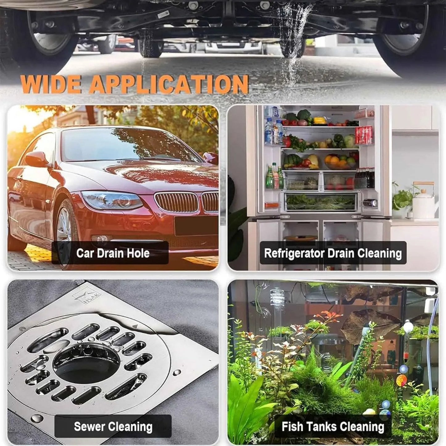 ๐ฅ2PCS-78-Inch Car Sunroof Drain Cleaning Tool