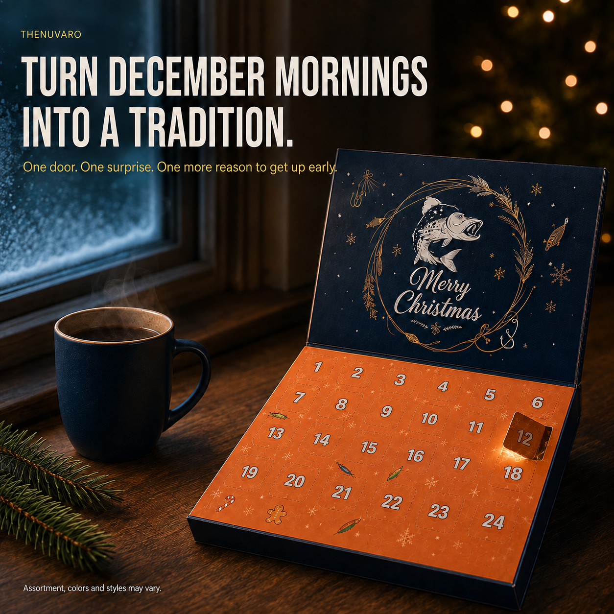 π£ 24-Day Fishing Lure Advent Calendar β 24 Daily Tackle Surprises for Anglers