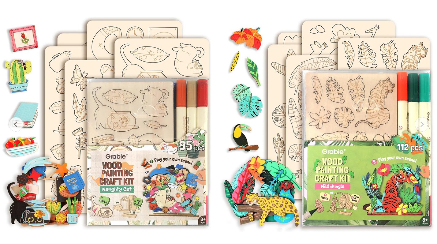 🎨Wood Painting Art Craft Kit - ✨Complete Handcraft Set with Crafting Tools(📦Buy 2 Free Shipping)