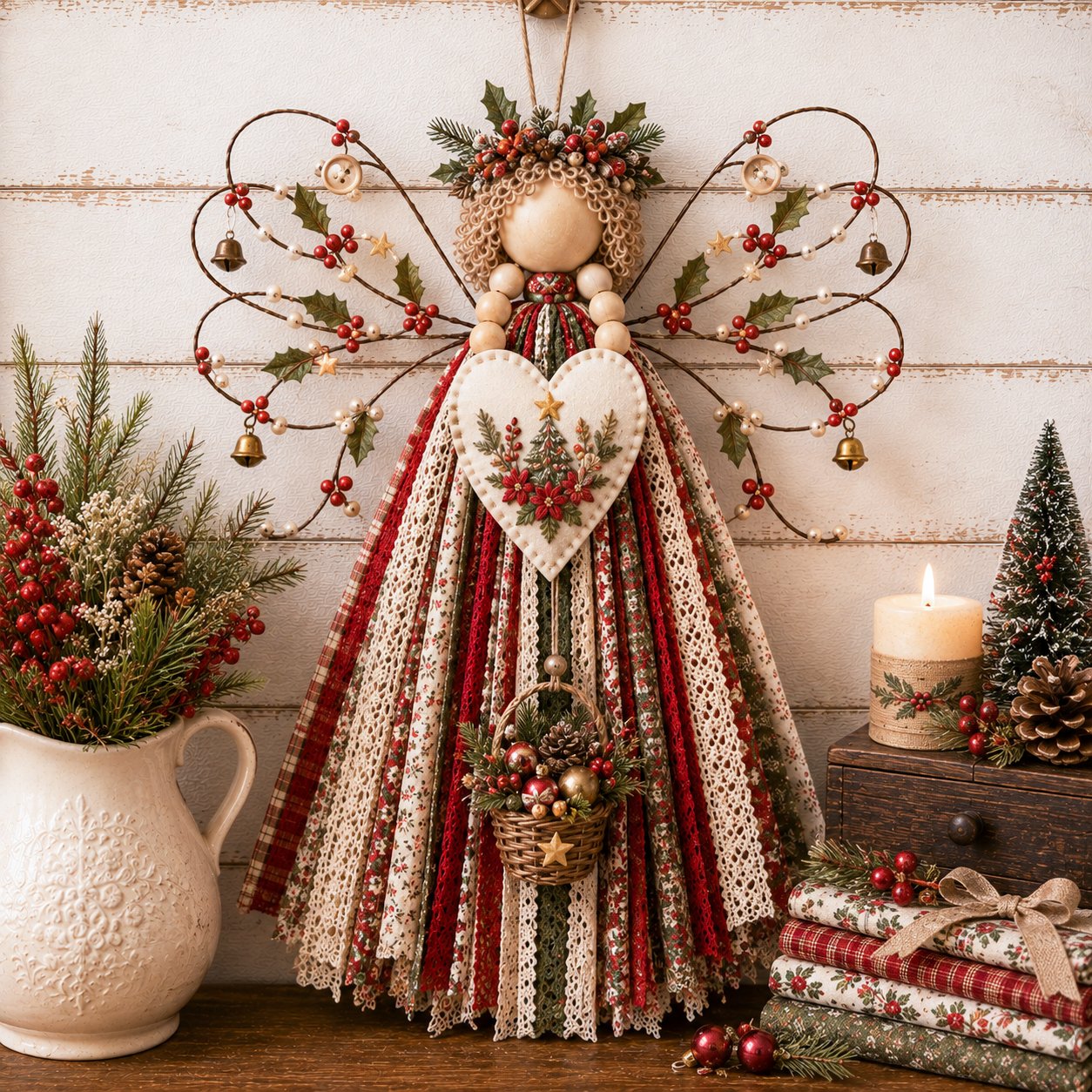 ⏳ Last Day 49% OFF – 🪽 Beginner-Friendly DIY Layered Fabric Angel Hanging Kit | Complete Kit with All Tools & Step-by-Step Guide Included 💕