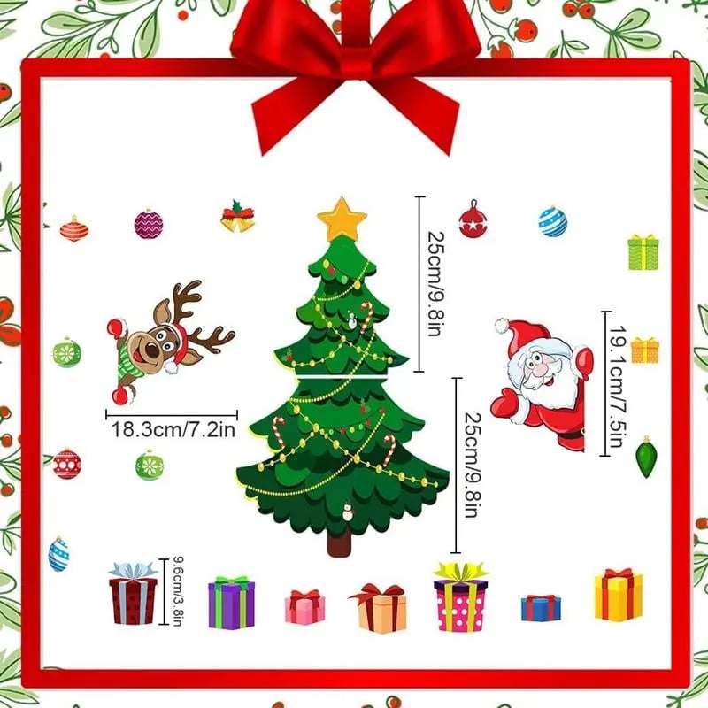 Christmas Refrigerator Magnets,Christmas Tree Magnets for Fridge Stickers