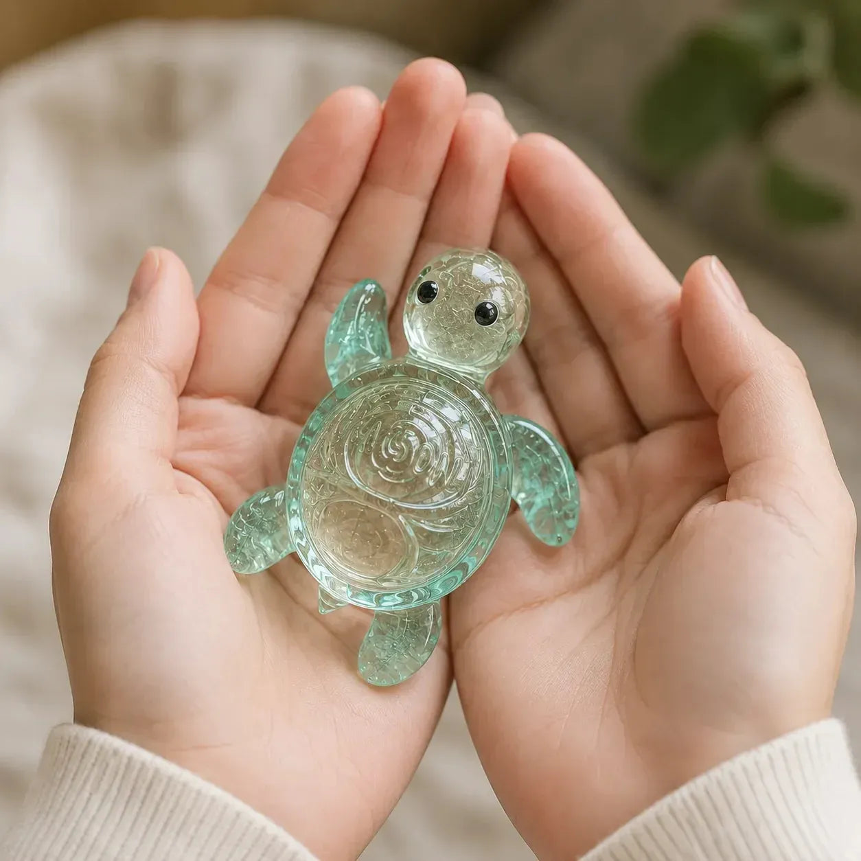đ˘Original Recycled Glass Support Turtle