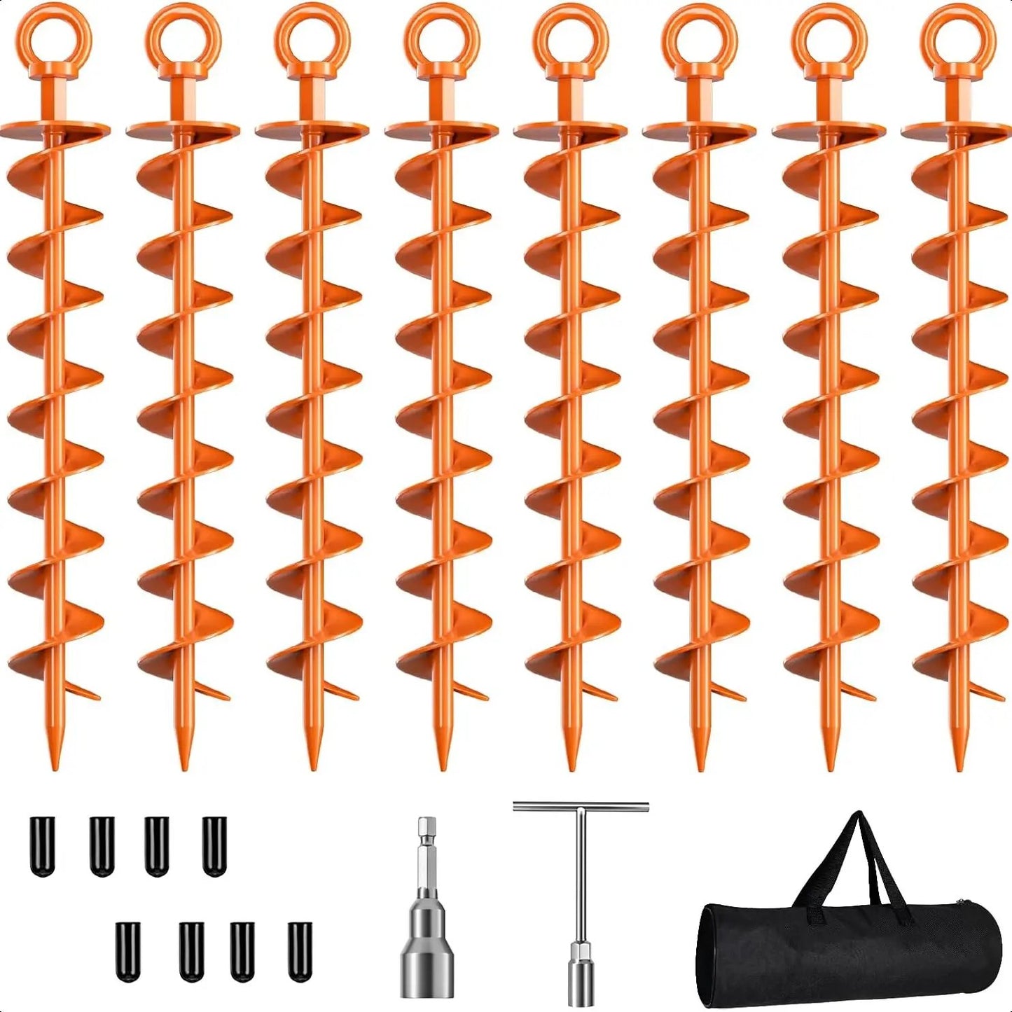 Heavy Duty Spiral Ground Anchor Kit (FREE SHIPPING)