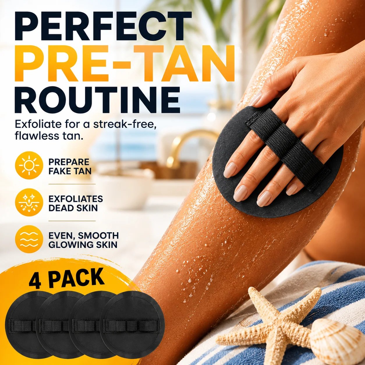 Soft Rubber Shower Scrubber for Gentle Exfoliation & Deep Cleansing