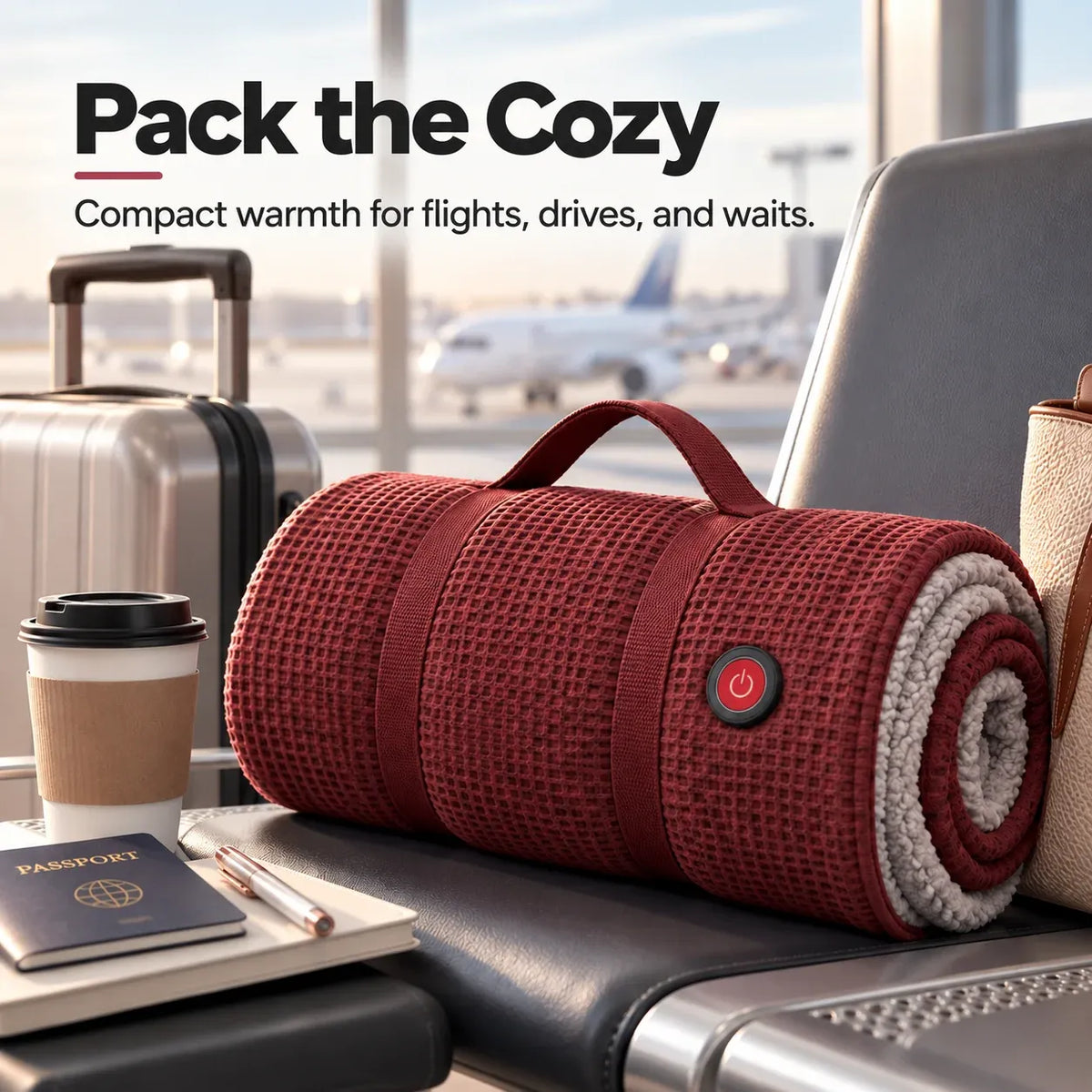 🧣Wearable Heated Blanket – Cozy Hands-Free Warmth☀️
