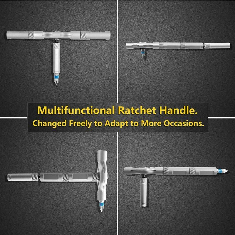 đ„LAST DAY SALE 70% OFFđ„24 in 1 DlY Screwdriver Set Magnetic Compact and Portable Ratchet Screwdriver