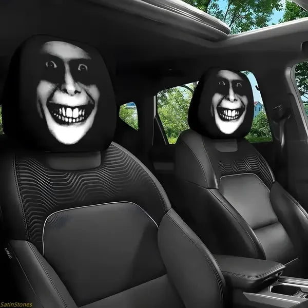 π₯π Funny Cartoon Car Headrest Covers β 2PCS Universal Fit π