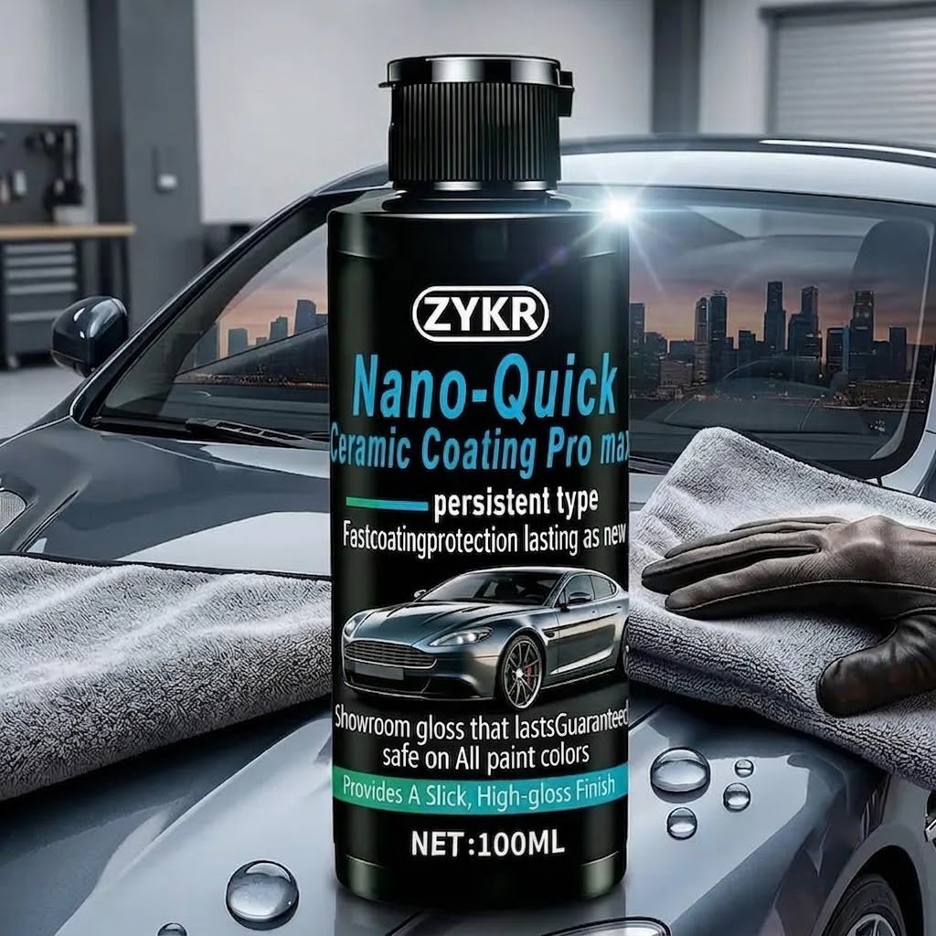 🚘 Nano Ceramic Car Paint Coating – Quick Gloss & Shine Care