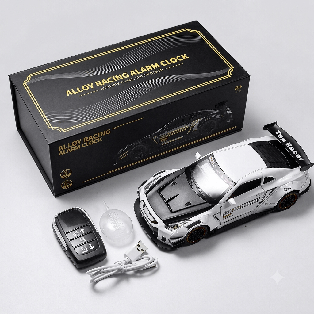 ๐๏ธ Sports Car Alarm Clock Remote Control Model Car