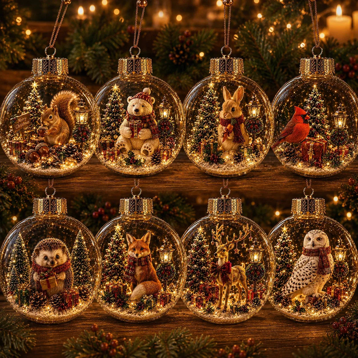 🎄✨ Magical Glass Christmas Ornaments