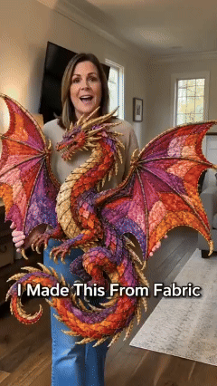 ⏳ Last Day 49% OFF – 🌙 Beginner-Friendly Mythic Wilds DIY Layered Patchwork Art Kit | Complete Kit with Patterned Fabrics, Sewing Materials & Step-by-Step Guide Included 💕