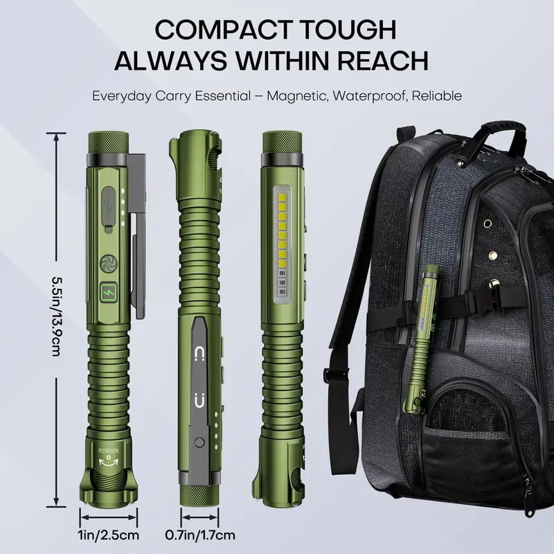 🔦 Ultimate 11-in-1 EDC Tactical Flashlight🔥