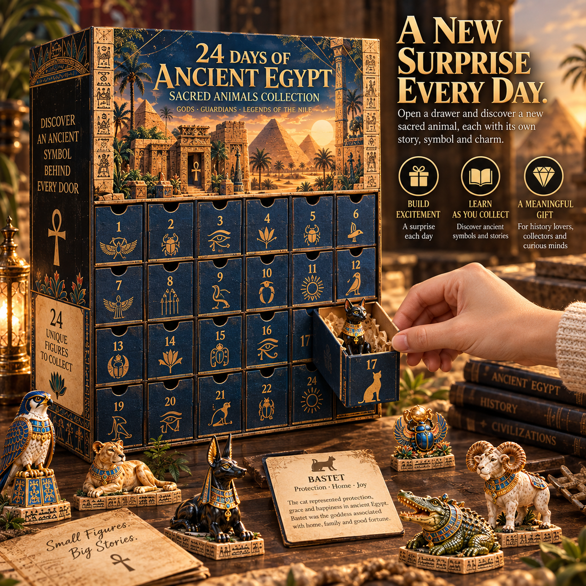 πββ¬πΊ24 Days of Ancient Egypt β Sacred Animals & Guardians Collection β¨