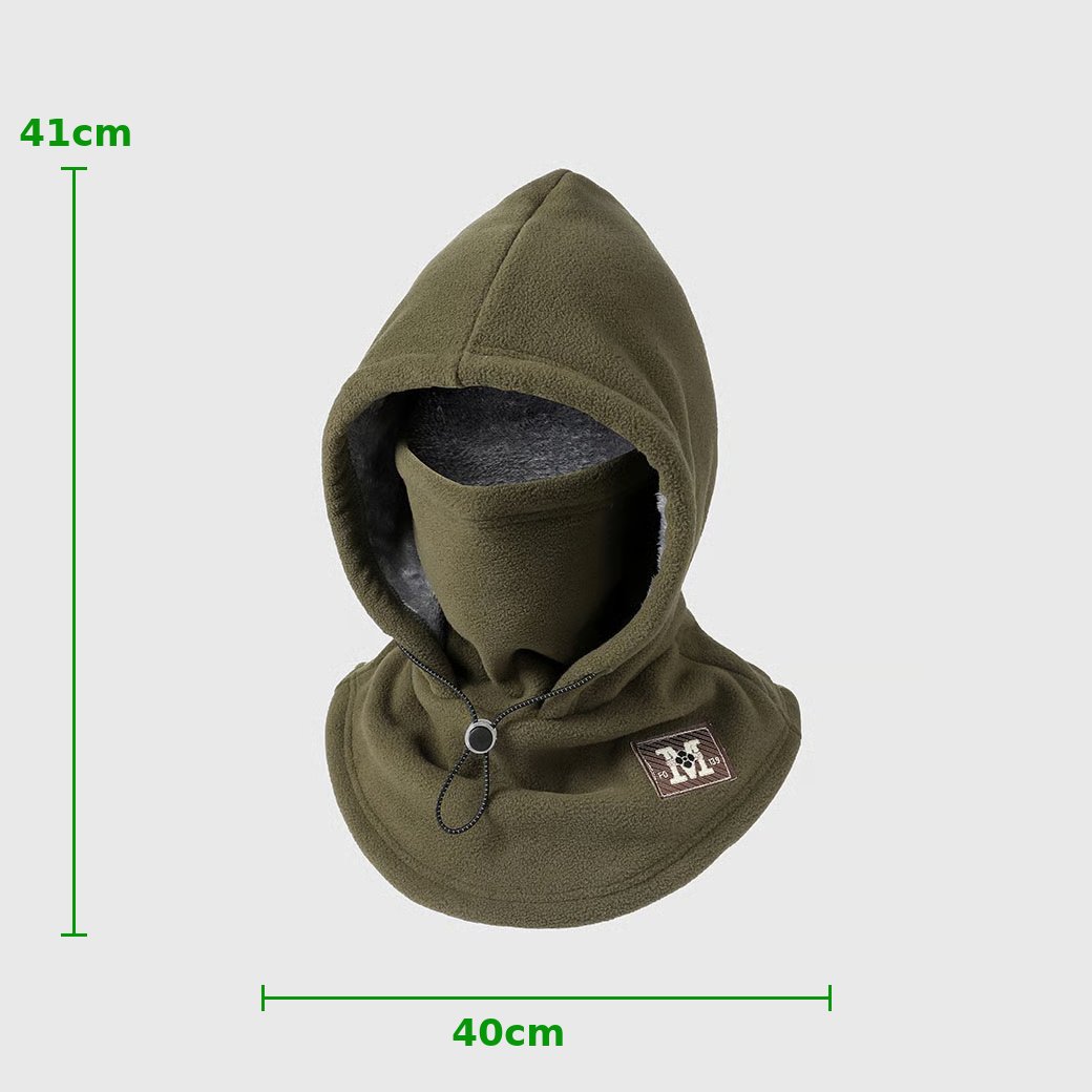 One-piece warm mask hat, Outdoor cycling windproof warm hat with neck mask