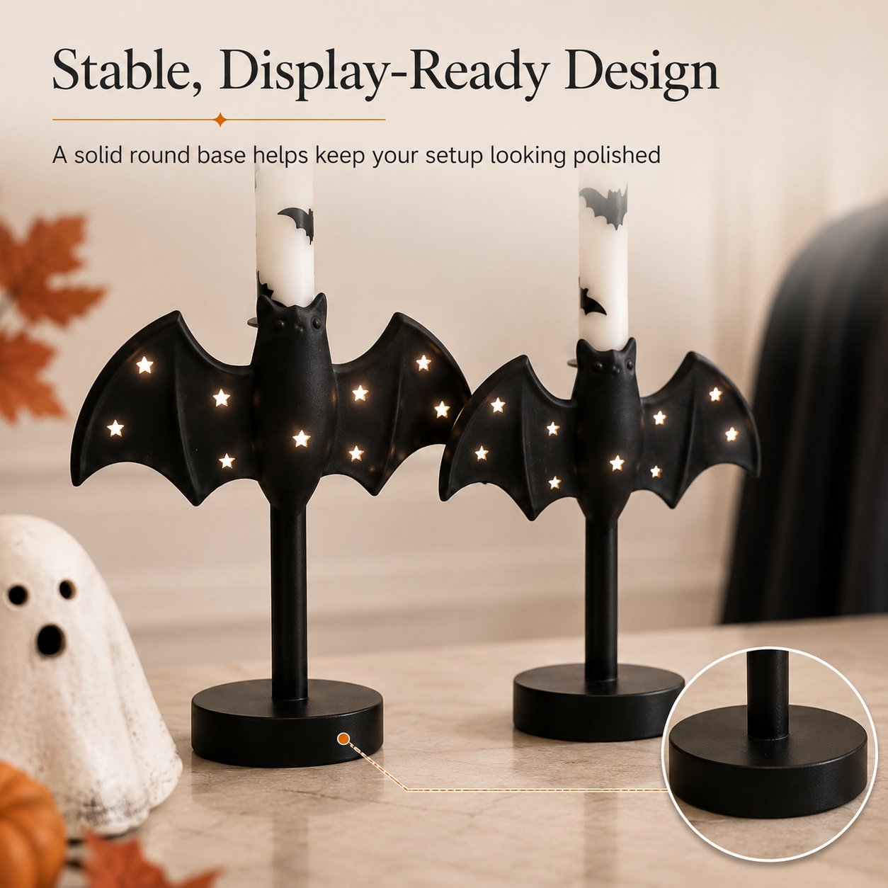 ππ¦ Flameless Bat Candle Holders for a Safer Halloween Glow