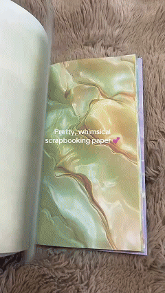 🎉🎁 49% OFF-🌺160-sheet pearlescent scrapbook paper