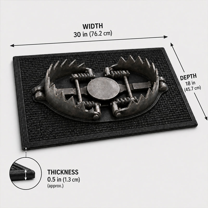 π 3D Trap Illusion Door Mat β Funny Halloween Prank Entrance Rug