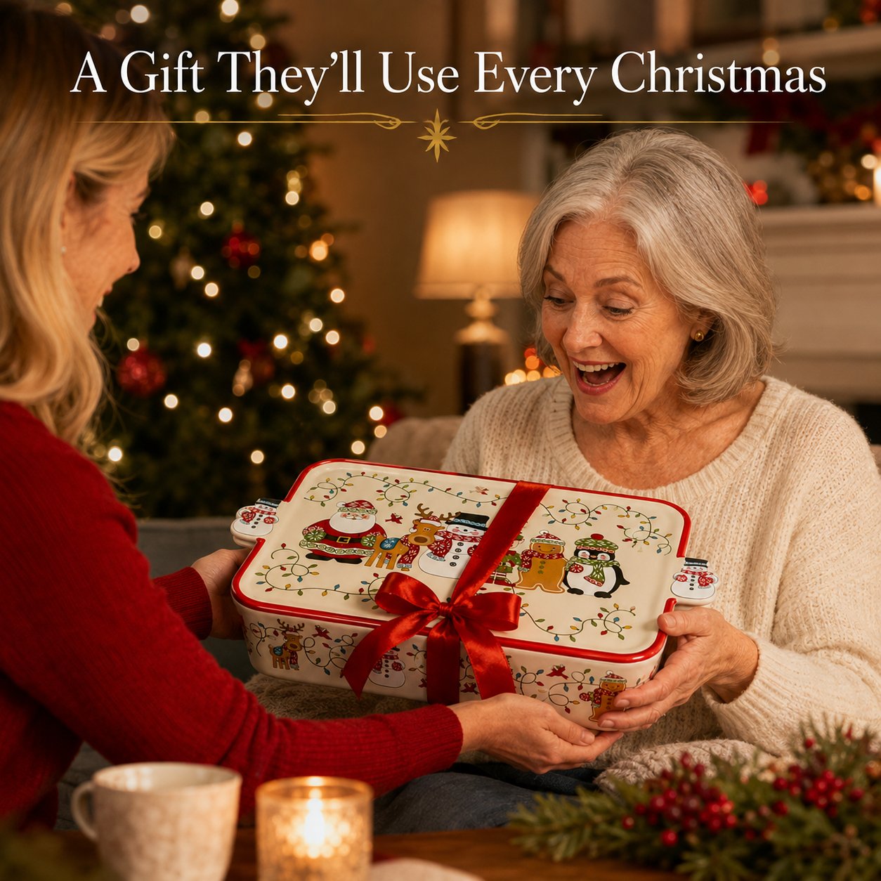 💥 LAST DAY 49% OFF 🎅🎁Christmas Holiday Bakeware Dish🎄