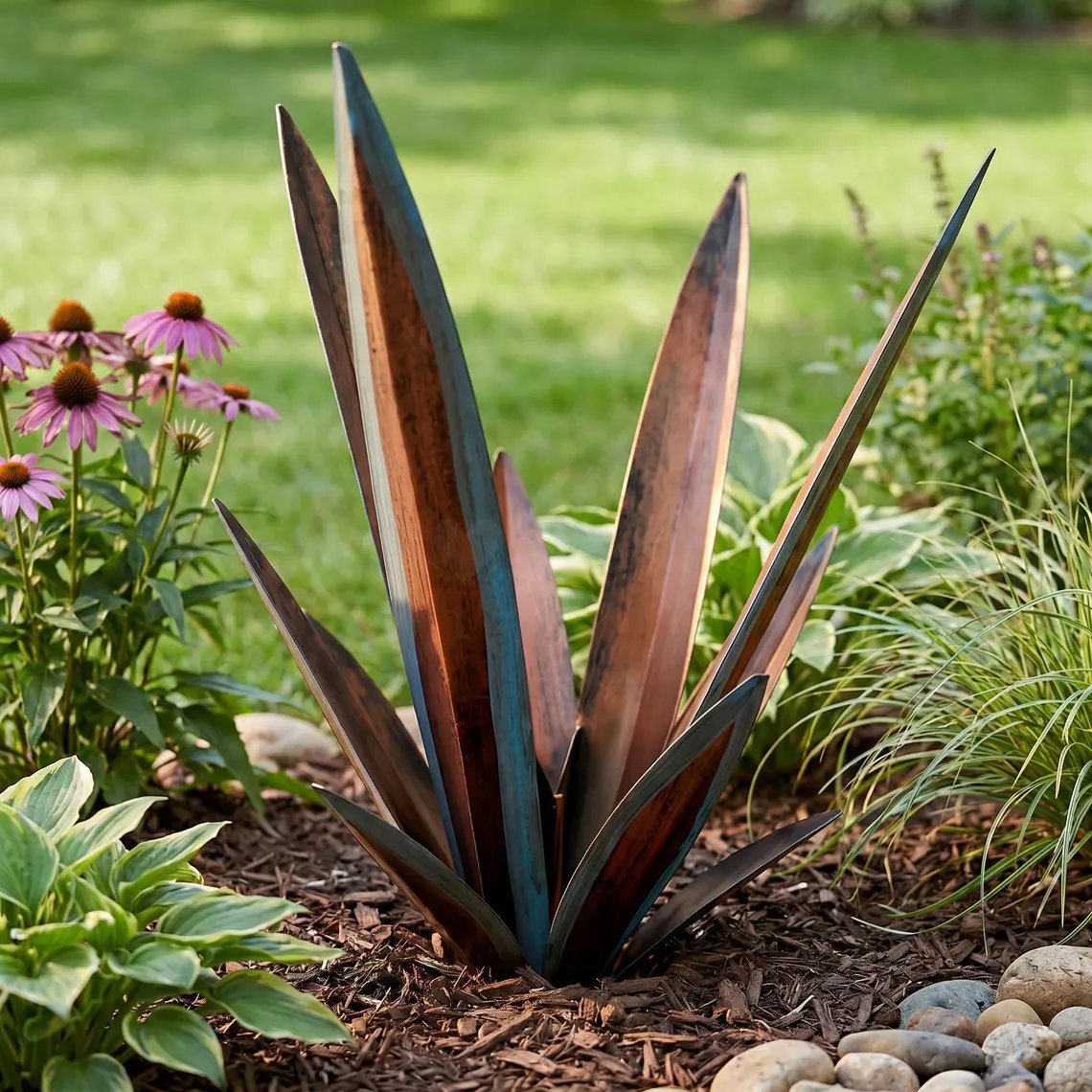 Glowing Solar Agave Garden Light