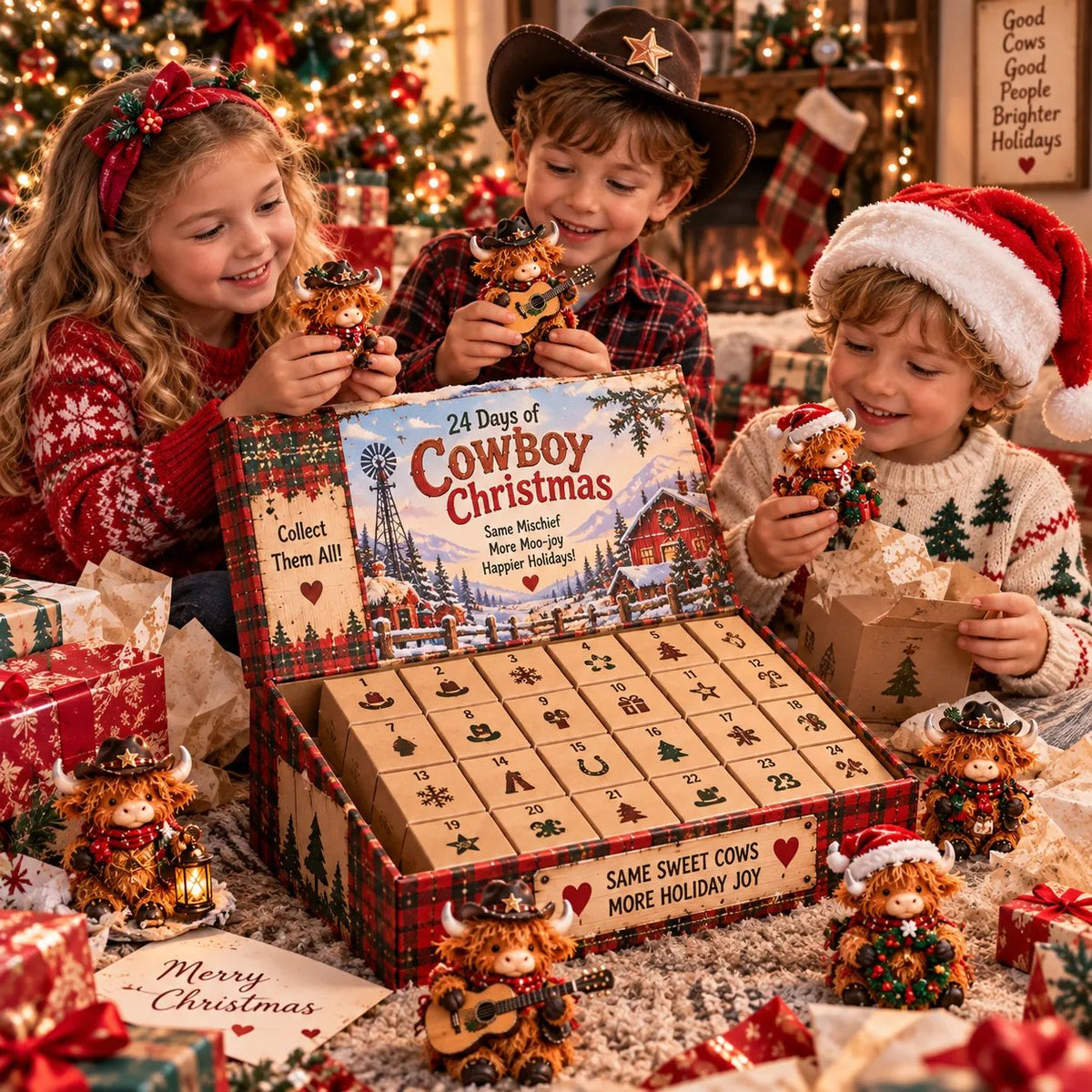 ๐ฎ๐ 24 Days of Cowboy Christmas โ Highland Cow Advent Calendar