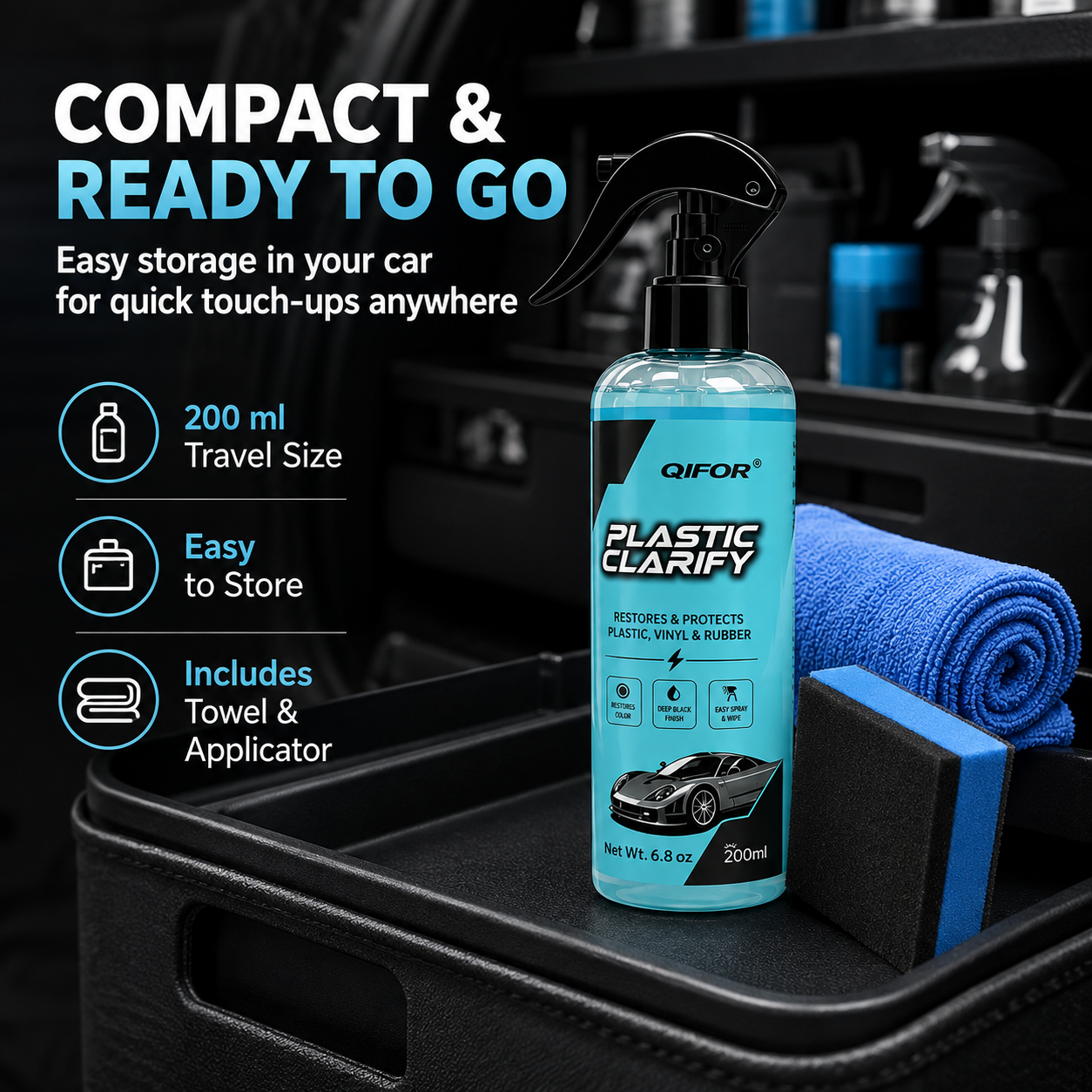 Multi-Surface Car Plastic Restorer ¨C Trim, Tire & Dashboard Polish
