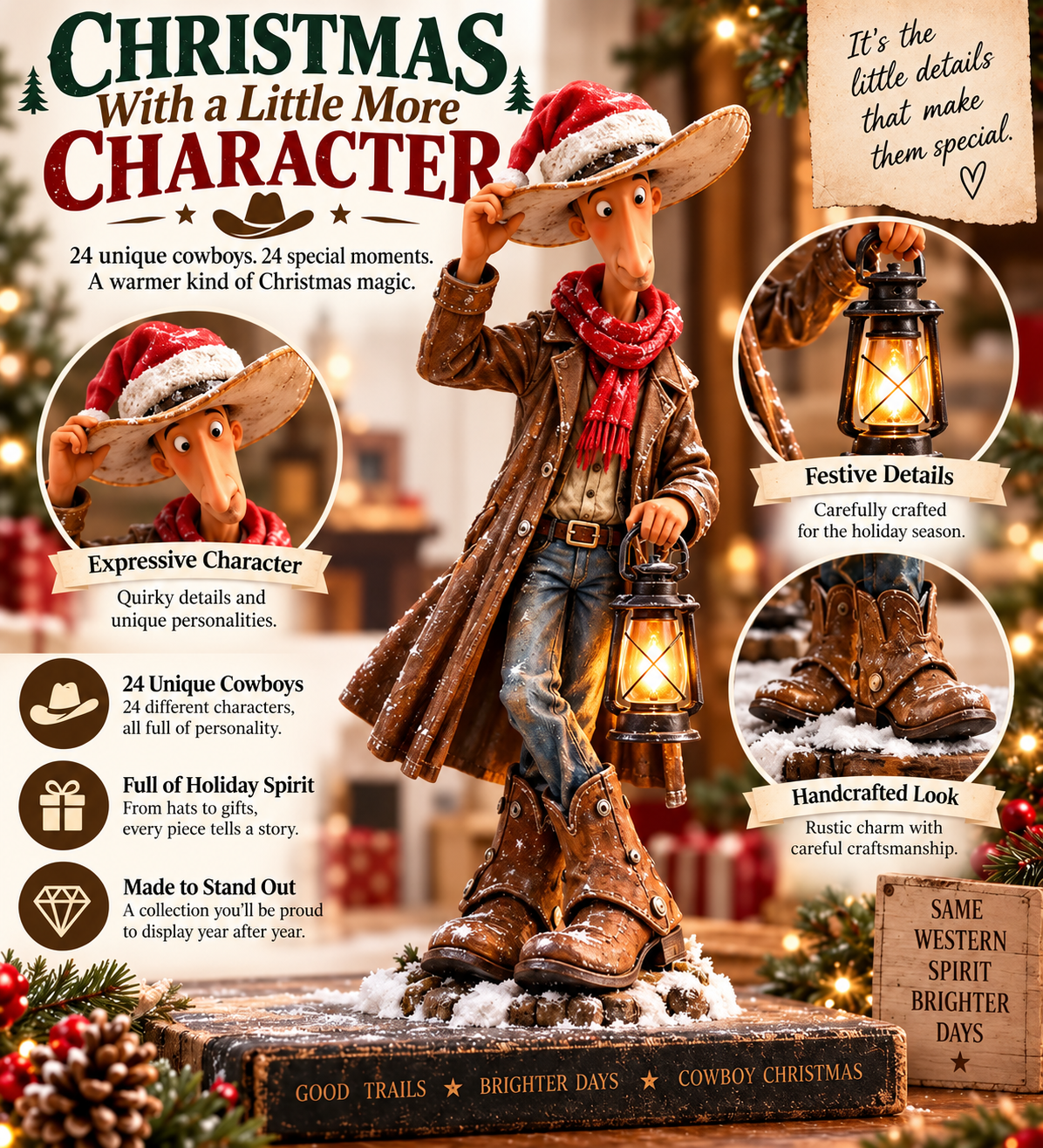 24 Days of Western Cowboy Christmas Advent Calendar 2026 - New Bottle Brand