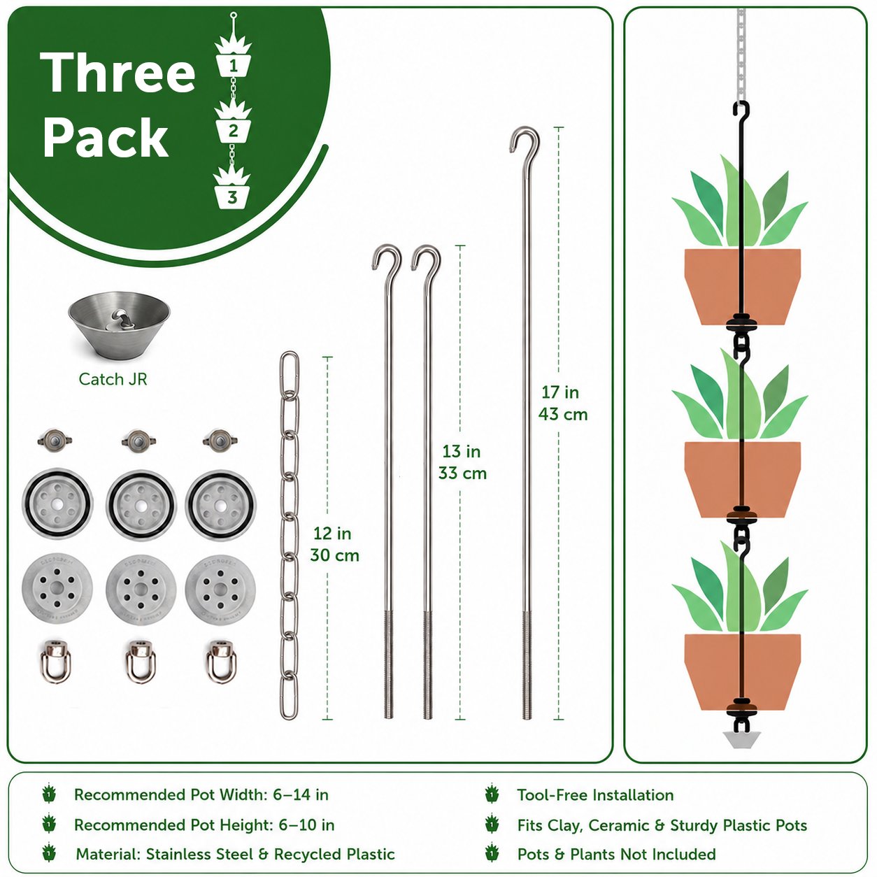 đĽLimited Time 50% Offâ¨Vertical Hanging Pot Kit