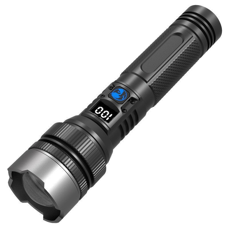 ๐ฆ High-Power Rechargeable Zoom Flashlight โ 2000LM, Power Bank & Digital Battery Display