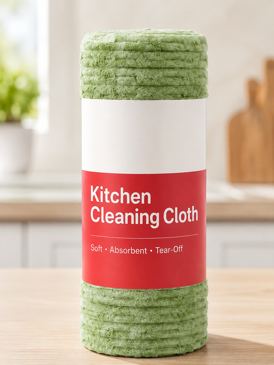 π Bamboo Fiber Cleaning Cloth Roll β Thick Absorbent Tear-Off Kitchen Towels for Grease, Spills & Everyday Cleaning