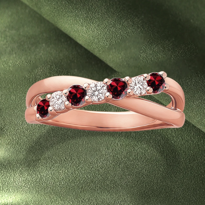 Always In My Heart, Personalized Memorial Birthstone Ring