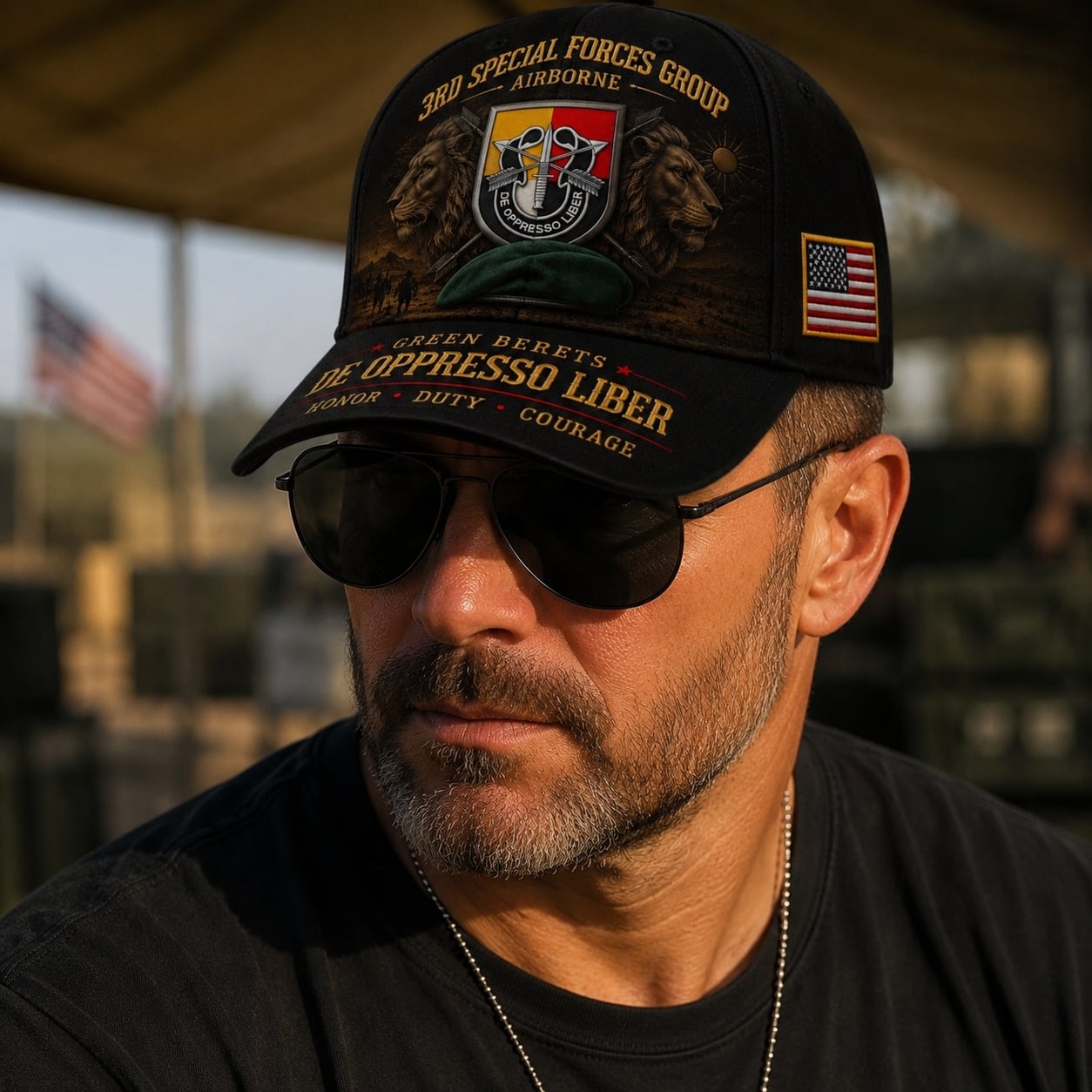 🗡️U.S. Army Special Forces “De Oppresso Liber” Tribute Cap