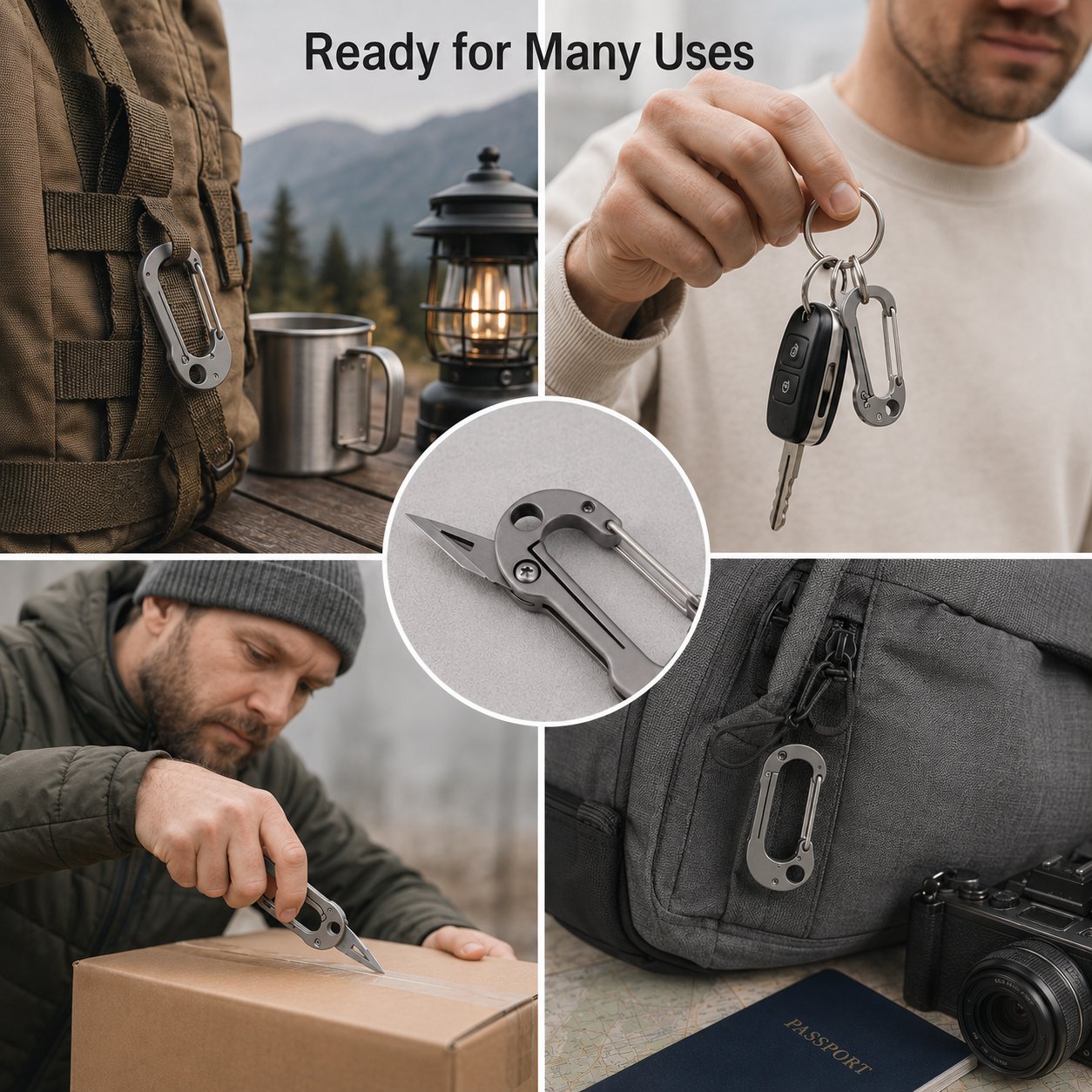 🔪Mini Keychain Pocket Knife & Carabiner Multi-Tool